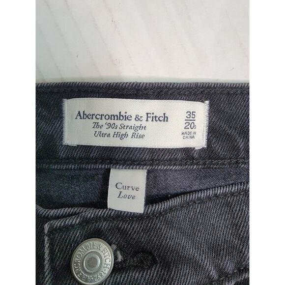 Abercrombie & Fitch Jeans Womens Plus 20S Curve Love 90s Straight High Rise - Picture 7 of 13